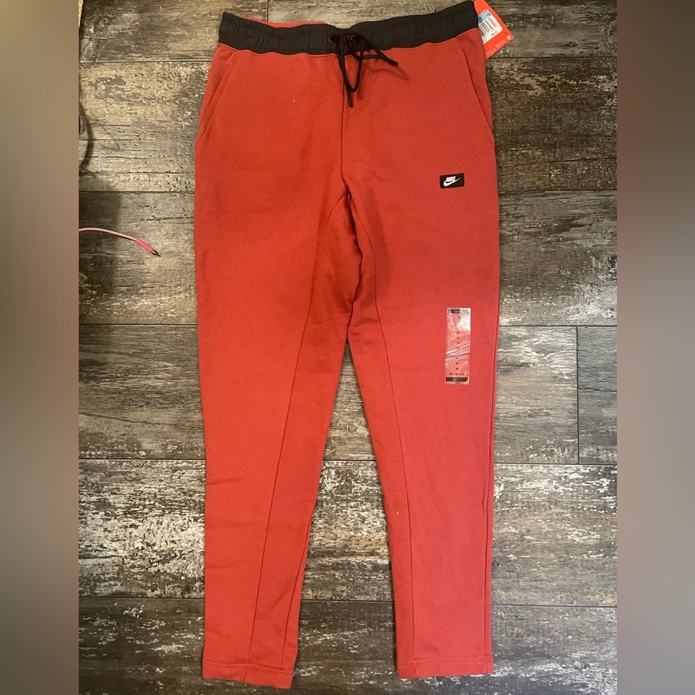 Nike Red and Black Jogger Pants NWT